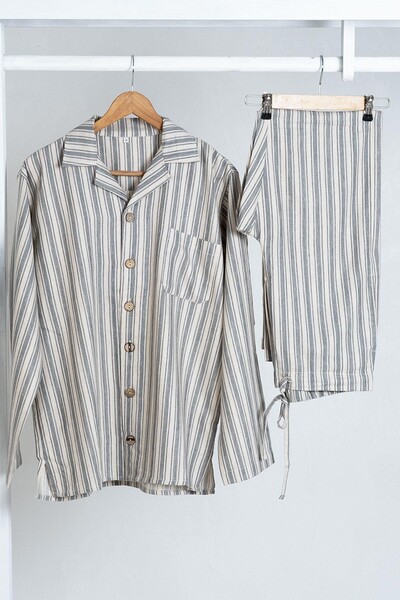 ECOCOTTON - Ecocotton Ala Organic Cotton Linen Men's Pyjamas Set