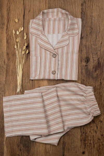 ECOCOTTON - Ecocotton Ala Organic Cotton Linen Woman's Pyjamas Set