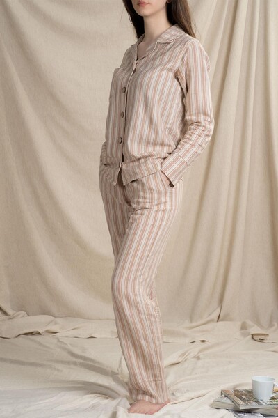 ECOCOTTON - Ecocotton Ala Organic Cotton Linen Woman's Pyjamas Set (1)