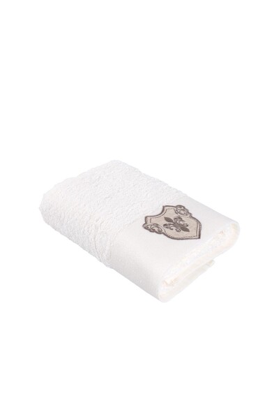 ECOCOTTON - Ecocotton Ayliz Organic Cotton Embroidered Face Towel 50x90 Cm