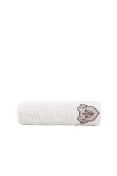 ECOCOTTON - Ecocotton Ayliz Organic Cotton Embroidered Face Towel 50x90 Cm (1)