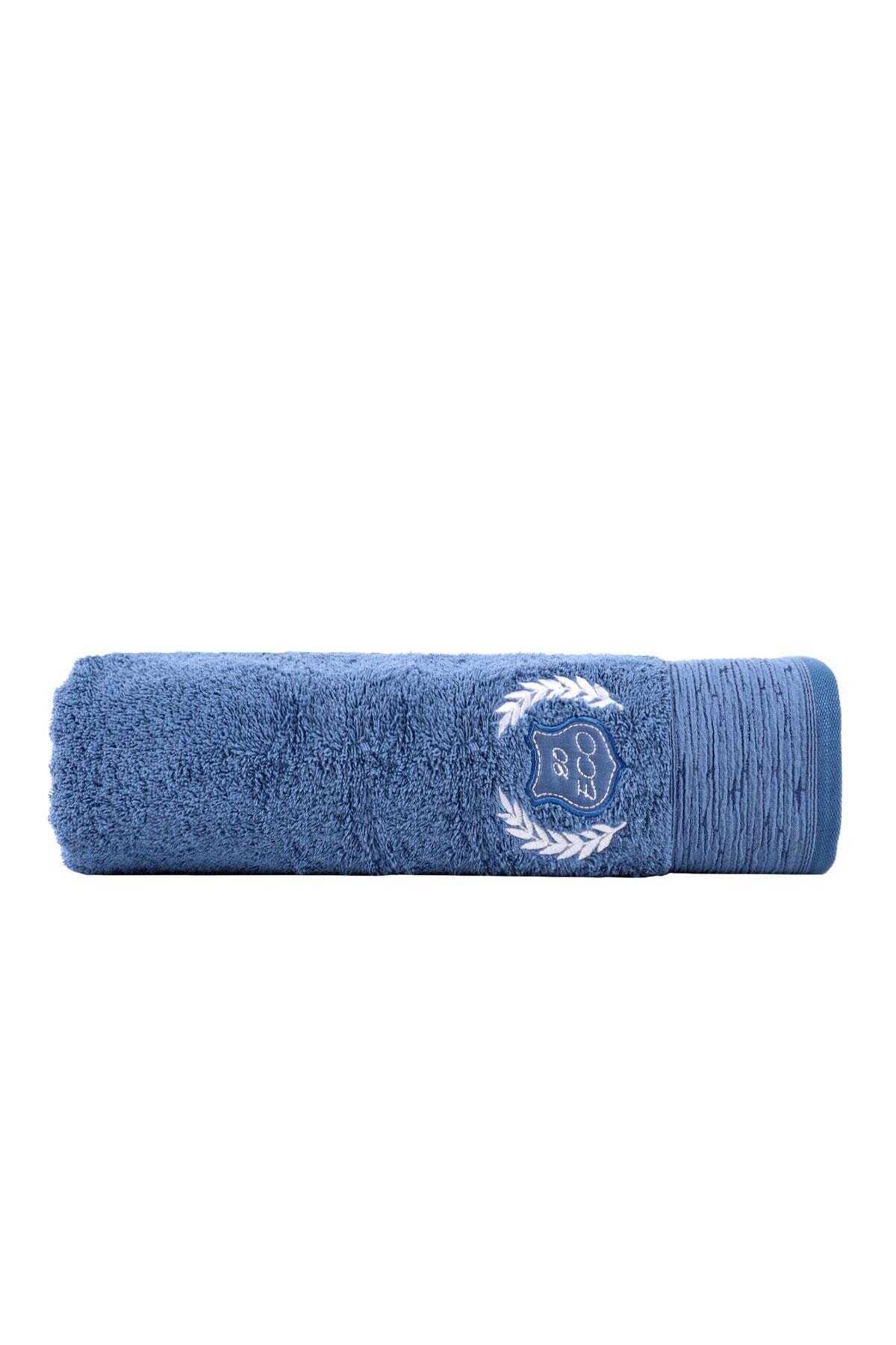 Ecocotton Derin Organic Cotton Embroidered Men's Bath Towel 80x150 cm
