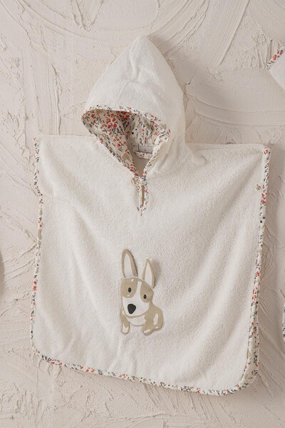 ECOCOTTON - Ecocotton Dogi Organic Cotton Embroidered Baby Poncho Set (1)