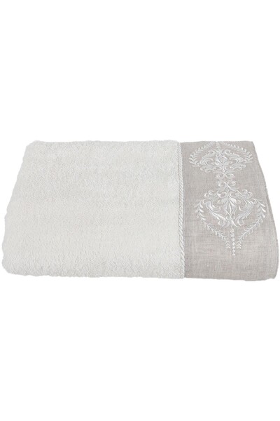 ECOCOTTON - Ecocotton Hanzade Organic Cotton Embroidered Bath Towel 80x150 cm (1)