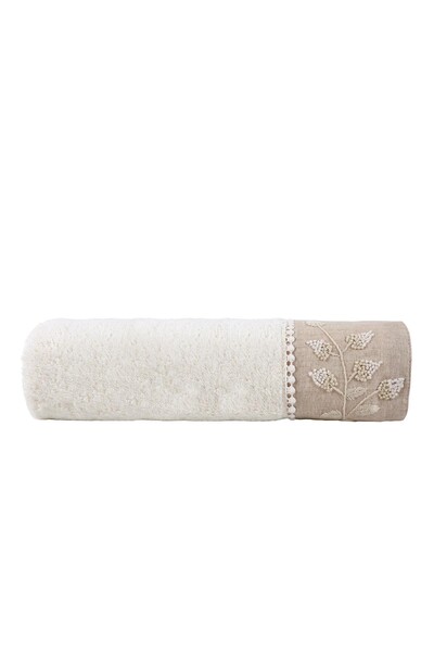 ECOCOTTON - Ecocotton Nil Organic Cotton Embroidered Woman's Bath Towel 80x150 cm (1)