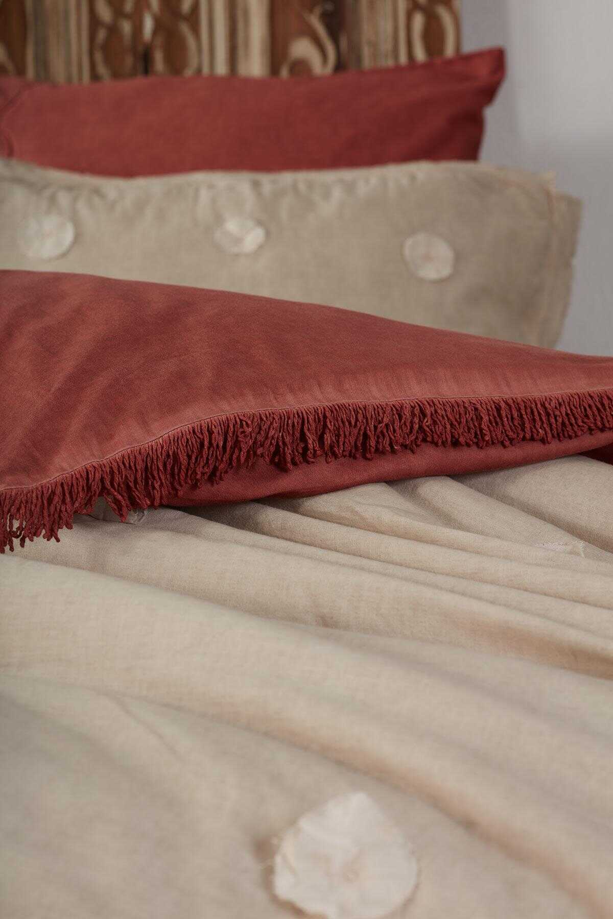 Ecocotton Nisa Cotton Linen Double Bedspread