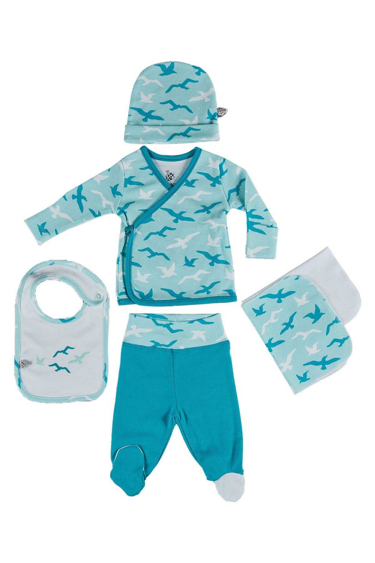 Ecocotton Turna Organic Cotton Baby Bodysuit Set of 5