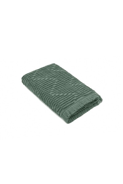 GREEN BLACK - Green Black Anisa Cotton Jacquard Face Towel 50x90 Cm