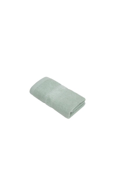 ECOCOTTON - Green Black Anna Cotton Jacquard Hand Towel 30x50 cm