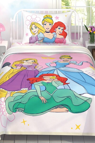 TAÇ - Taç Licenced Princess Cotton Single Bed Cover Set